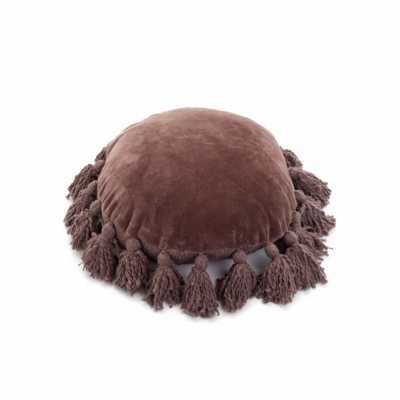 Coussin Rond Prune